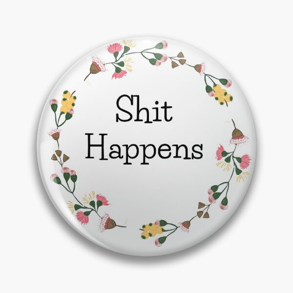 Item preview, Shit Happens boho wreath designed and sold by Andevries.