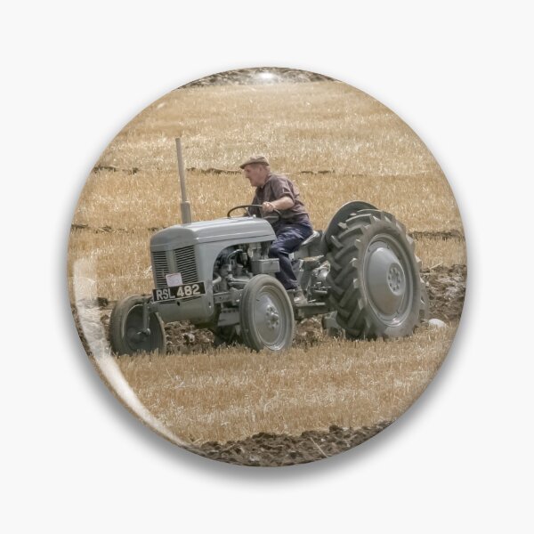 Item preview, Two grey Ferguson tractors ploughing.  designed and sold by Richard Nixon.