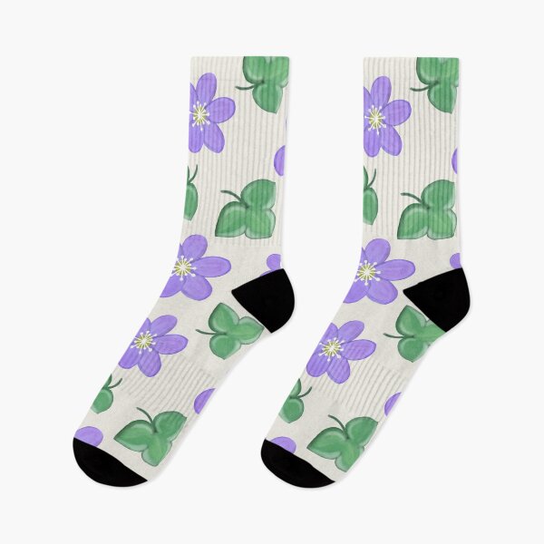 Item preview, Watercolor blue anemone flower pattern designed and sold by EngineerGoC.
