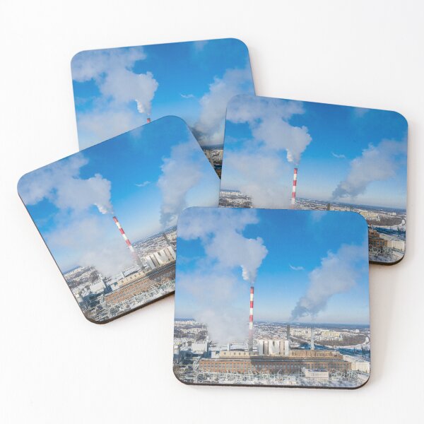 Item preview, Power plant emitting smoke to the atmosphere designed and sold by Lukasz Szczepanski.