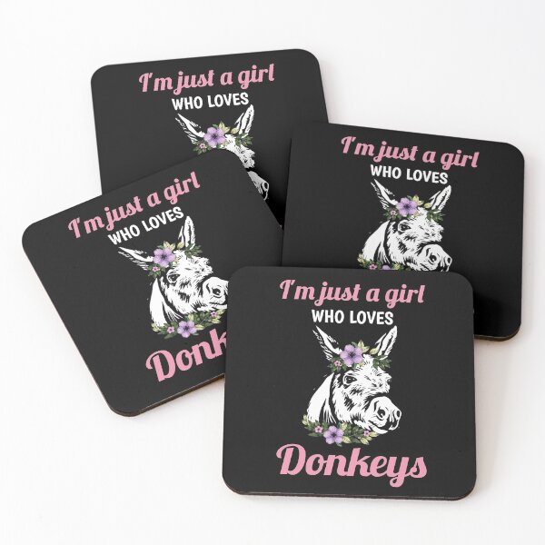 Item preview, Donkeys Just A Girl Who Loves Donkeys Ladies / Girls designed and sold by Lenny Stahl.