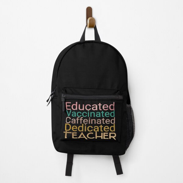 Item preview, Educated Vaccinated Caffeinated Dedicated Teacher  designed and sold by BEN-OKAL.
