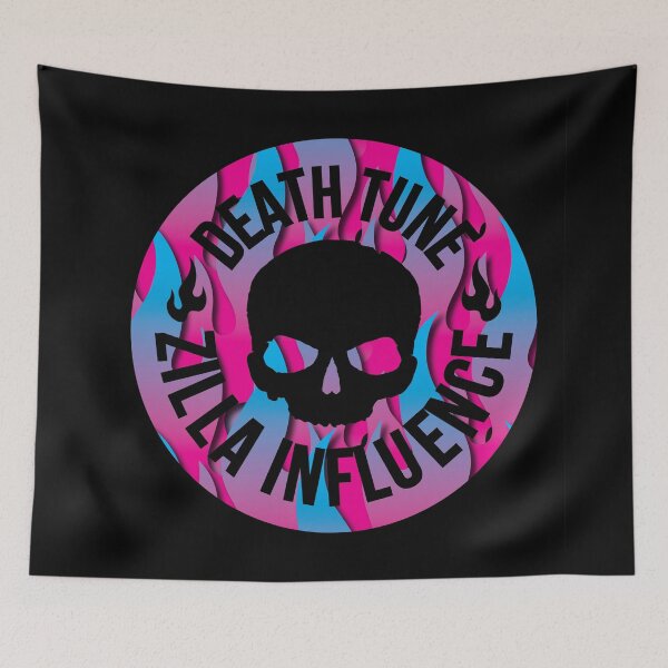 Item preview, DEATHTUNE ROUNDLE - FLAMES - PINK BLUE FADE designed and sold by deathtunejdm.