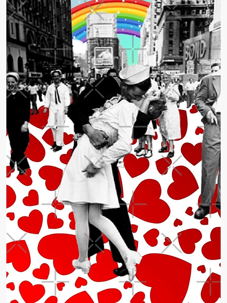 Cuaderno de espiral «Beso de amor entre marinero y enfermera 1945 La segunda guerra mundial ha