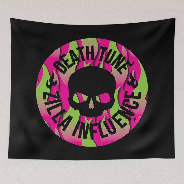 Item preview, DEATHTUNE ROUNDLE - FLAMES - PINK GREEN designed and sold by deathtunejdm.
