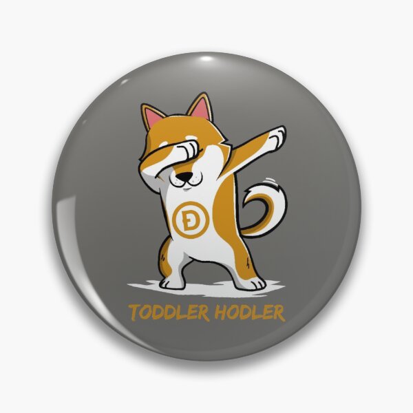 Item preview, Crypto Dogecoin shiba inu dog dabbing cartoon / toddler hodler designed and sold by portrait4you.