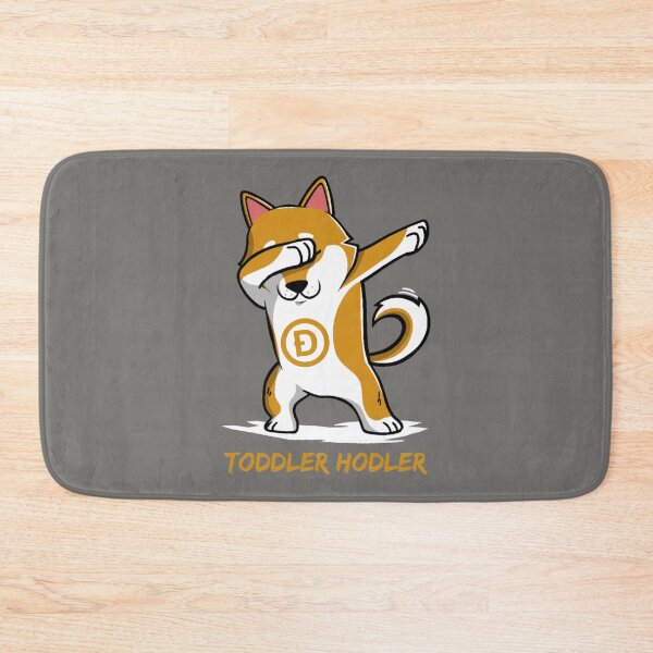 Item preview, Crypto Dogecoin shiba inu dog dabbing cartoon / toddler hodler designed and sold by portrait4you.