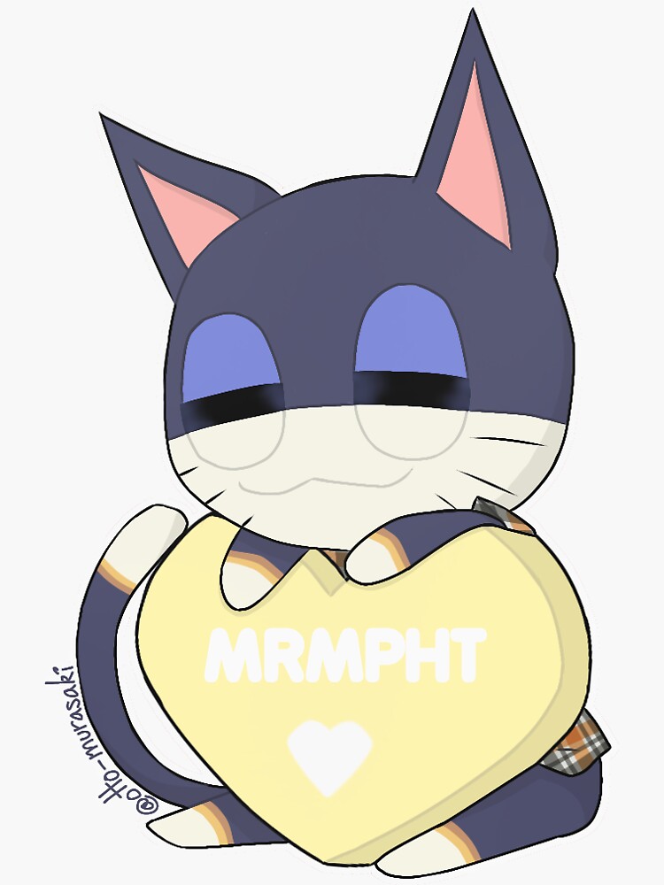 "ACNH Candy Heart Punchy" Sticker for Sale by OttoMurasaki Redbubble
