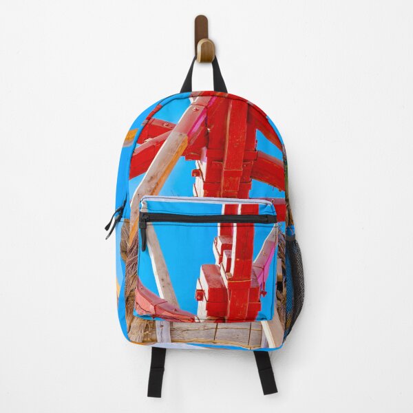 Item preview, Windmill in red against a blue grecian sky designed and sold by Dalyndigital Photography.