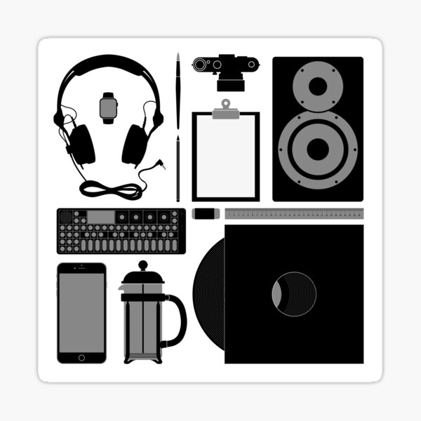 Studio Objects Vector Illustration Sticker