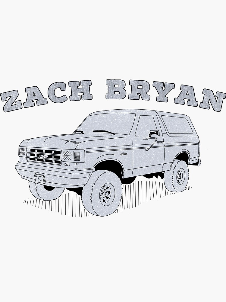 Sticker « ZACH BRYAN », par JayBartArt Redbubble