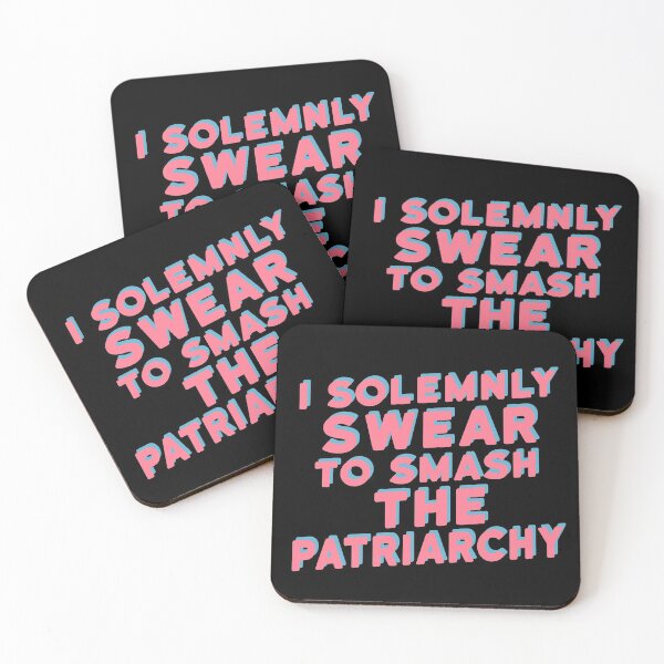 Item preview, I Solemnly Swear To Smash The Patriarchy Feminist Quote  designed and sold by sillyquestions.