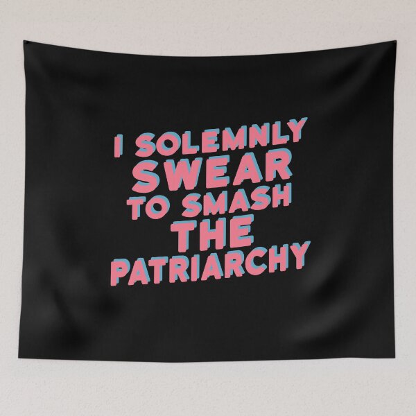 Item preview, I Solemnly Swear To Smash The Patriarchy Feminist Quote  designed and sold by sillyquestions.