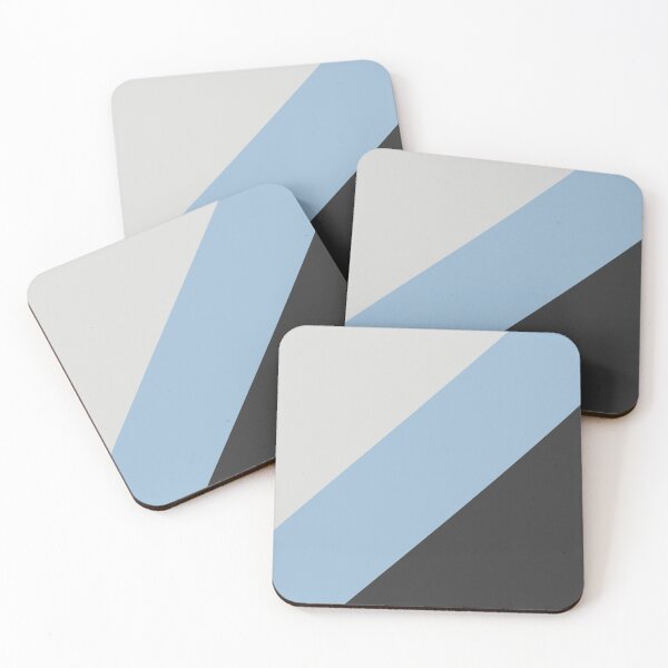 Item preview, Pastel Blue Grey and Black Diagonal Stripe Pattern 2021 Color of the Year Earth's Harmony & Accents designed and sold by ColorOfTheYears.