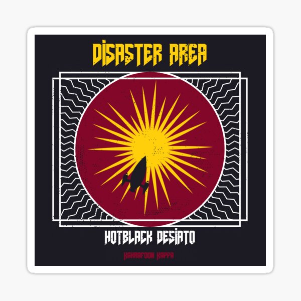 Disaster Area Tour Poster Sticker