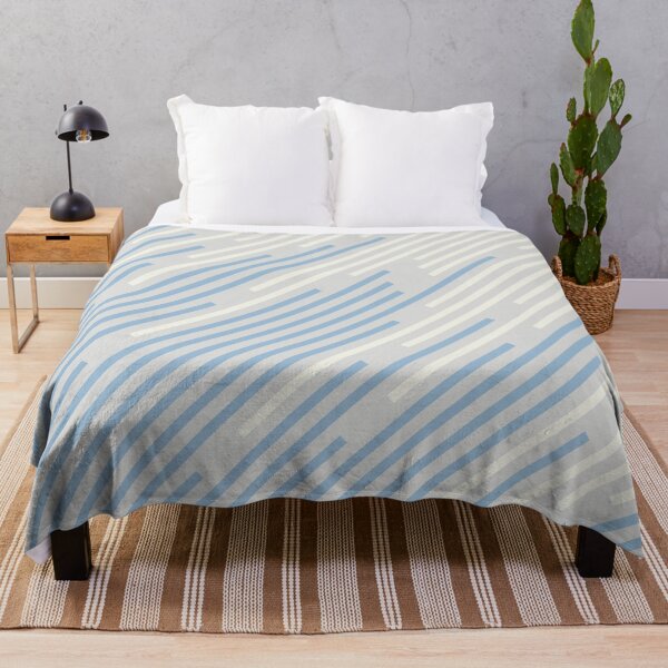 Item preview, Pastel Blue Off White Grey Off-set Stripe Pattern 2021 Color of the Year Earth's Harmony and Accent Hues designed and sold by ColorOfTheYears.