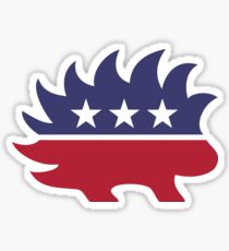 Pegatina Partido puercoespín libertario