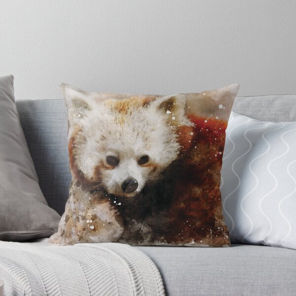 Item preview, Red Panda bear watercolour digital portrait designed and sold by Gerald Waters.
