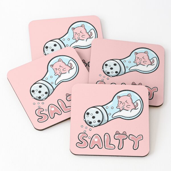 Item preview, Salty Kitty Emote in Pink | Matching Couple Shirt designed and sold by HuggyandKiss.