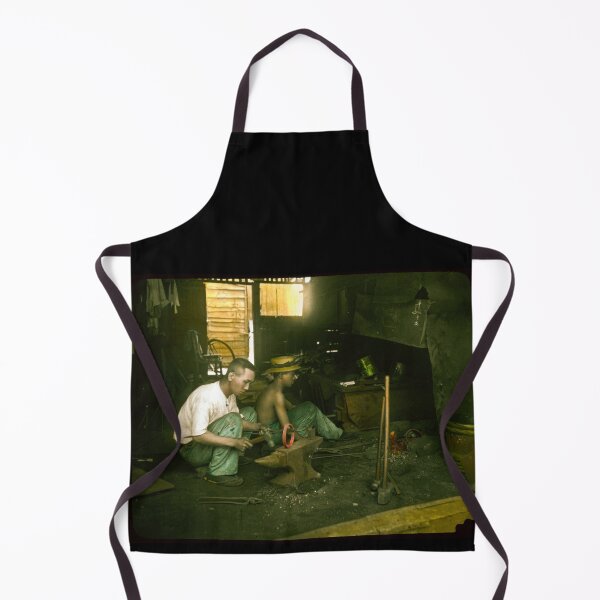 Item preview, Blacksmith at work in old japan before WW1.Real vintage old photo for japanese daily life . designed and sold by thebaronart.