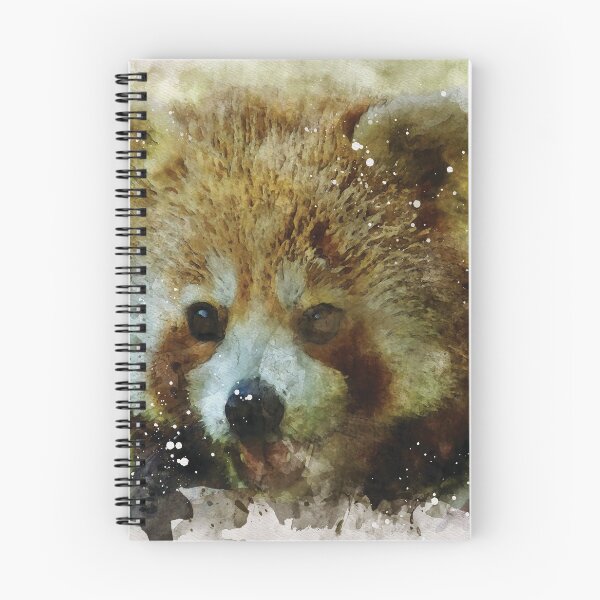 Item preview, Red Panda bear watercolour digital portrait designed and sold by Gerald Waters.