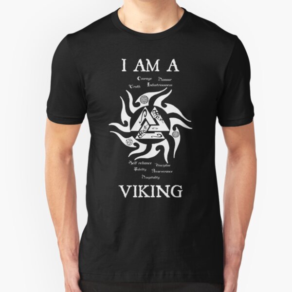 I am a Viking (valknut) 2 Slim Fit T-Shirt