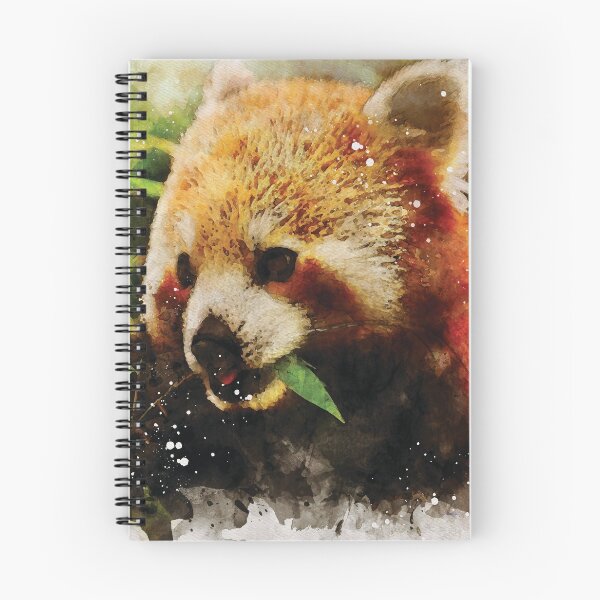 Item preview, Red Panda bear watercolour digital portrait designed and sold by Gerald Waters.