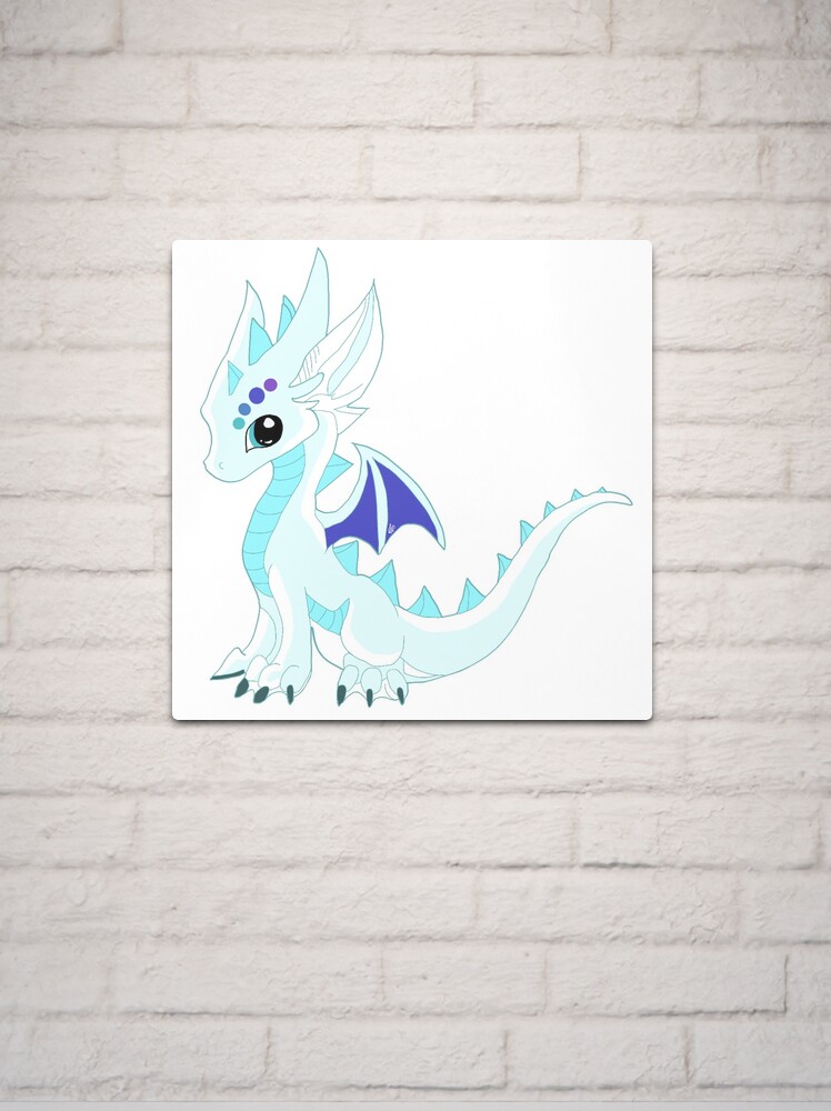 Raspberry Dragon Metal Print