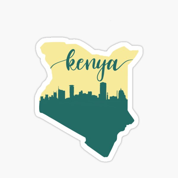 "Kenya Nairobi skyline" Sticker for Sale by sanowerrr Redbubble