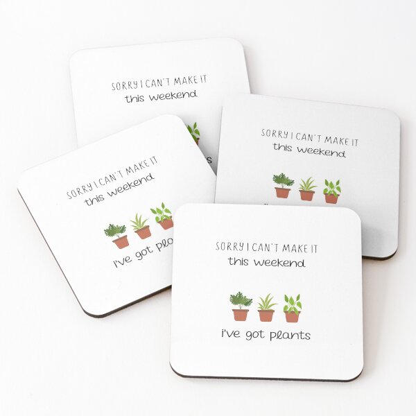 Item preview, Kawaii Potted Plants - Funny Weekend Plans Gardener | plants designed and sold by NSTeeDesign.