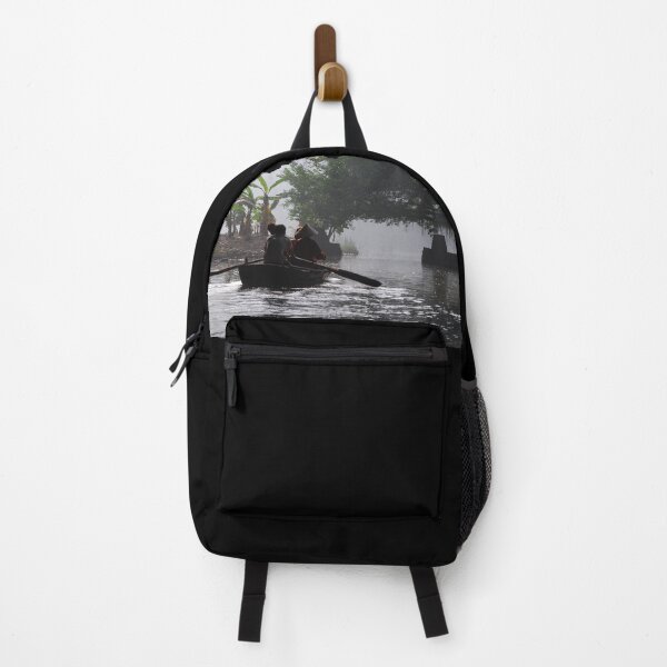 Item preview, Rowing Boats Foggy Day, River, Vietnam designed and sold by worldways.