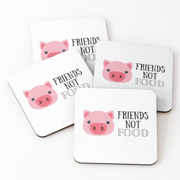 Item preview, Friends not food Piggy designed and sold by Crayonjar.