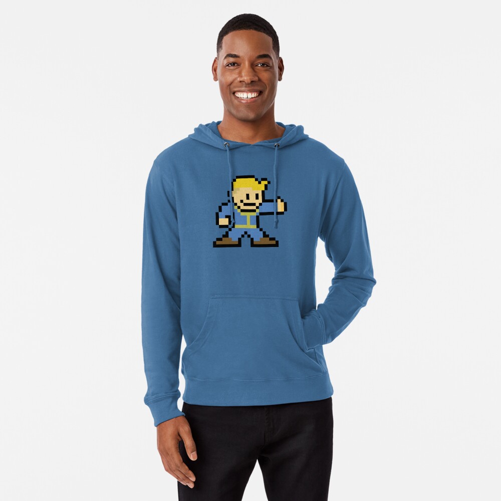 Vault tec Vaultboy Fallout Pullover Hoodie for Sale by TheArmorsmith Redbubble