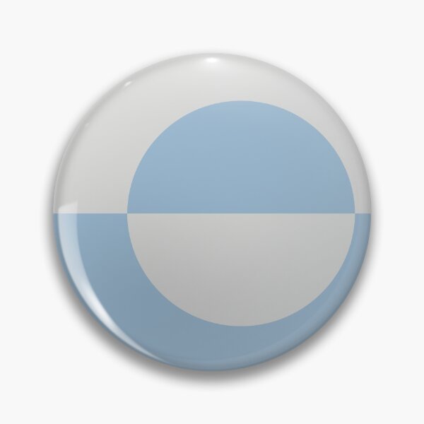Artikelvorschau, Pastellblau und Hellgrau Minimal Circle Design 2 2021 Farbe des Jahres Harmonie und Dampf der Erde entworfen und verkauft von ColorOfTheYears.