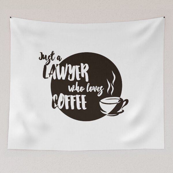 Item preview, Lawyer Gifts | Just a Lawyer who Loves Coffee designed and sold by Burachonak-art.