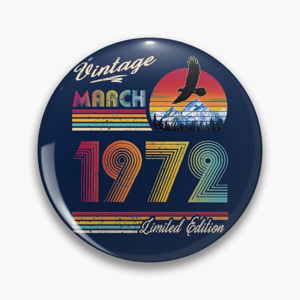 Item preview, March 1972 Birthday designed and sold by GreenSplash.