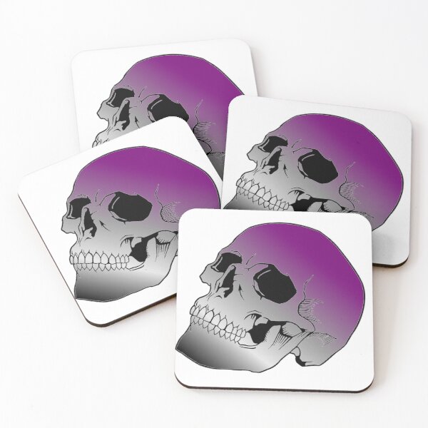 Item preview, Asexual Pride Skull designed and sold by failephant-art.