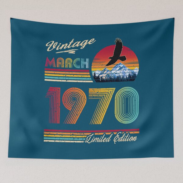 Item preview, Vintage March 1970 Birthday designed and sold by GreenSplash.