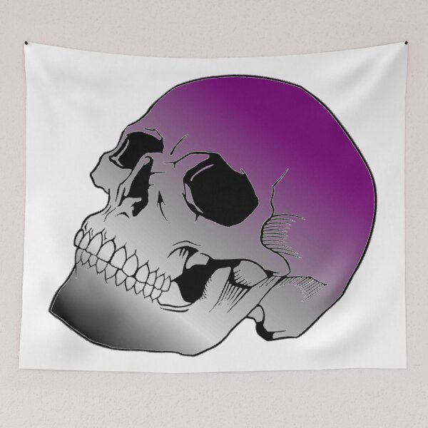 Item preview, Asexual Pride Skull designed and sold by failephant-art.
