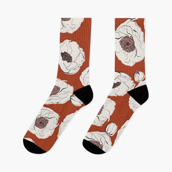 Item preview, Rust Sketched Florals  designed and sold by gabrielleneil.