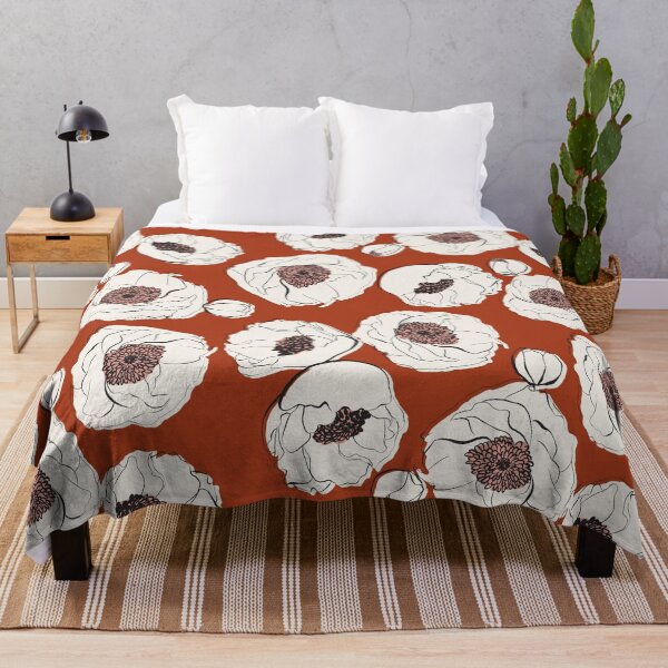 Item preview, Rust Sketched Florals designed and sold by gabrielleneil.
