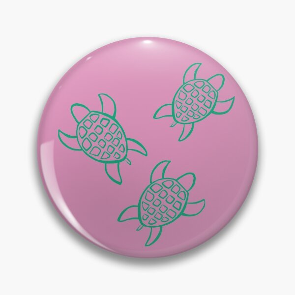Item preview, Turtles (green and pale pink) designed and sold by Attenborough_Fan.