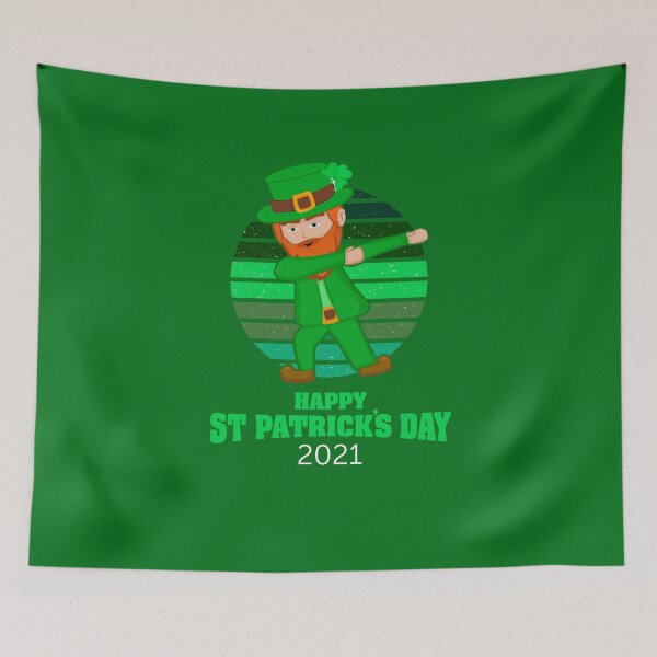 Item preview, St Patricks Day dabbing leprechaun designed and sold by InkyJack.