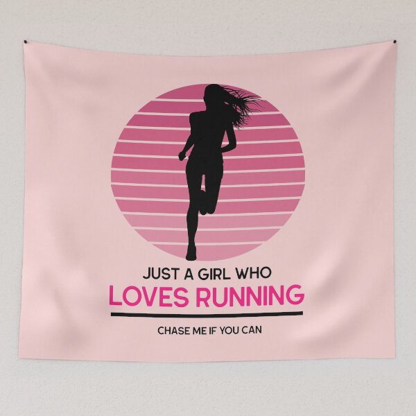 Item preview, Just A Girl Who Loves Running - light bg designed and sold by grinta2021.
