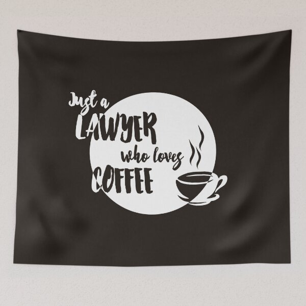 Item preview, Lawyer Gifts | Just a Lawyer who Loves Coffee designed and sold by Burachonak-art.