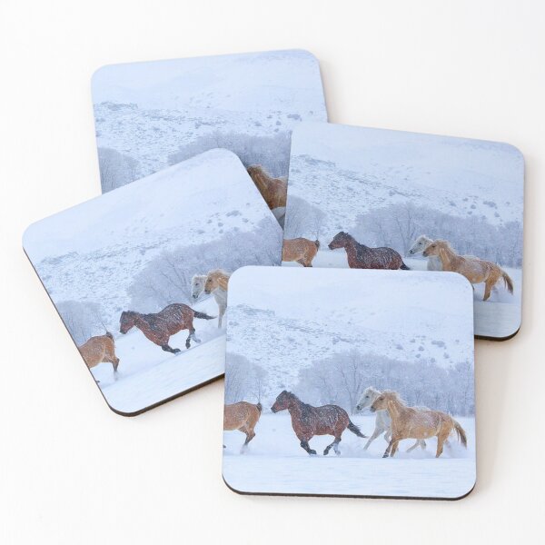 Item preview, Wild Horses Running in Snow designed and sold by boojun.