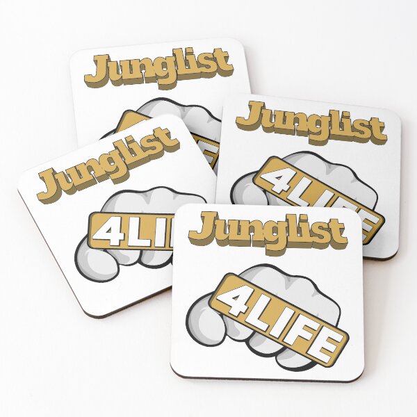 Item preview, Junglist 4 Life - Large Fist - GOLD designed and sold by BLICK-DESIGNS.