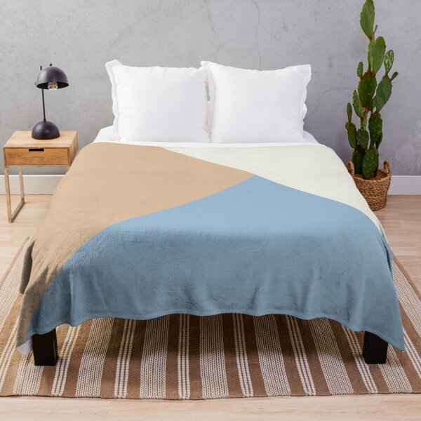 Item preview, Pastel Blue Off White Peach Solid Color Shapes 2021 Color of the Year Earth's Harmony & Accent Hues designed and sold by ColorOfTheYears.