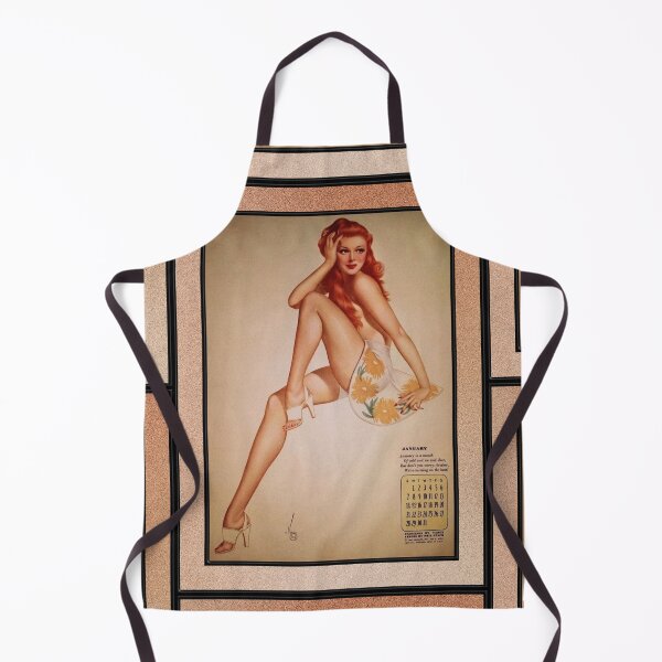 Item preview, Miss January Varga Girl 1944 Pin-up Calendar by Alberto Vargas Pin-Up Girl Vintage Art designed and sold by Xzendor7 Digital Art Creations.