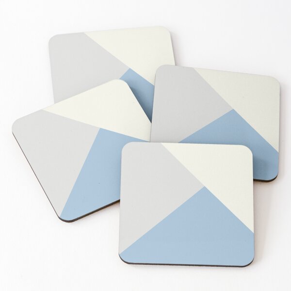 Item preview, Pastel Blue Off White Pale Grey Solid Color Shapes 2021 Color of the Year Earth's Harmony and Accent Hues designed and sold by ColorOfTheYears.
